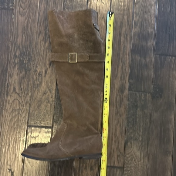 Colin Stuart Brown Suede Knee High Boots Size 6 1/2 - Picture 8 of 12